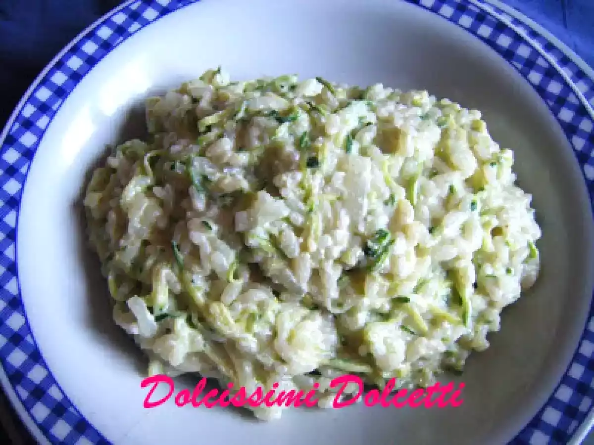 Risotto cremoso alle zucchine