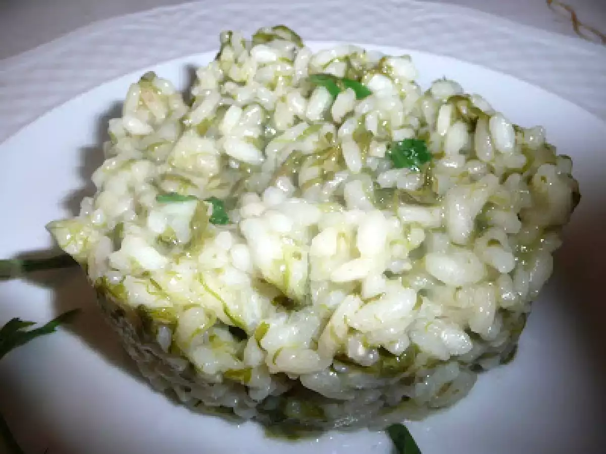 Risotto di bruscandoli (luppolo selvatico) - foto 3