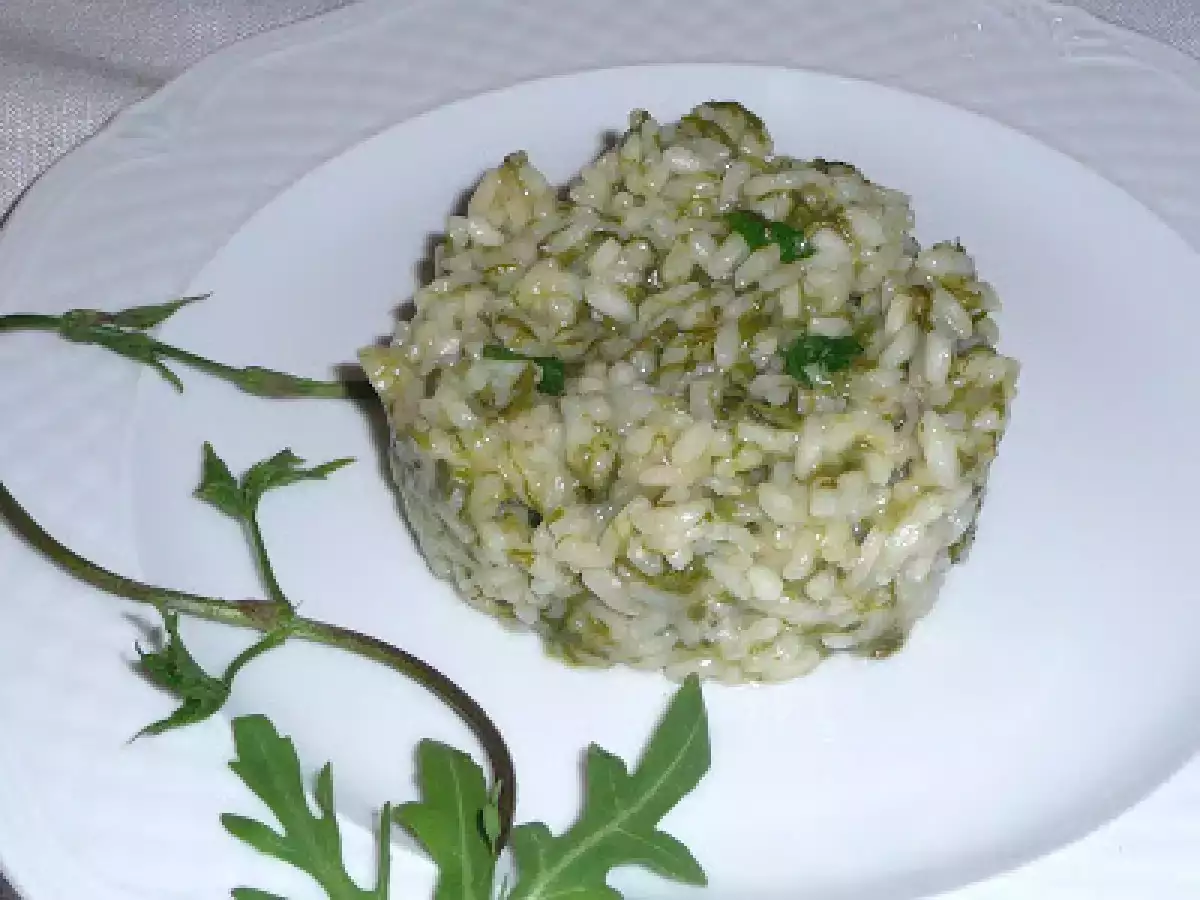 Risotto di bruscandoli (luppolo selvatico) - foto 4