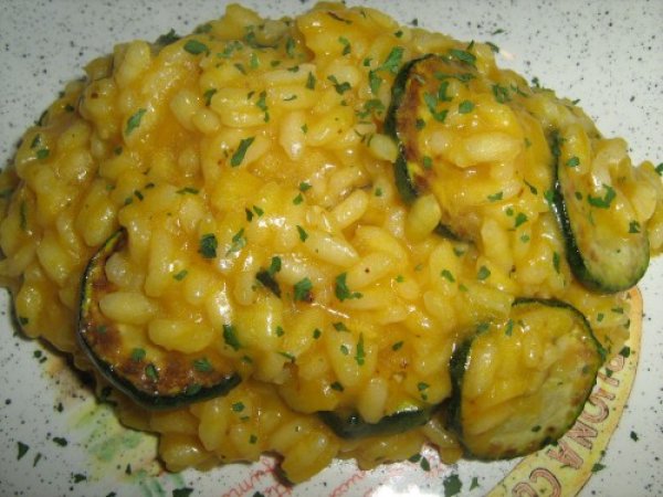 Risotto di zucca con zucchina