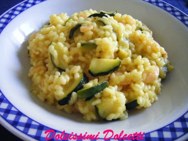 Risotto dorato con gamberetti e zucchine, foto 3