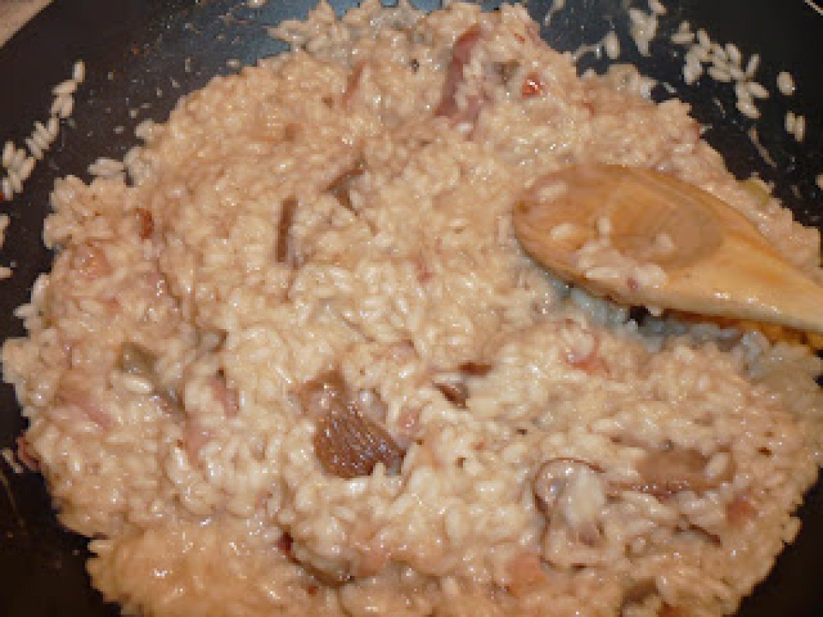 RISOTTO FUNGHI SPECK E BRIE .... HAPPY 2011!
