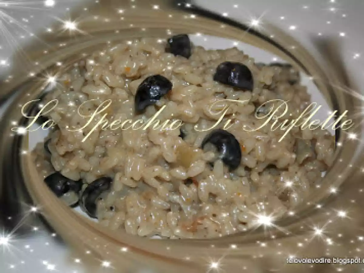 RISOTTO GORGONZOLA E OLIVE NERE