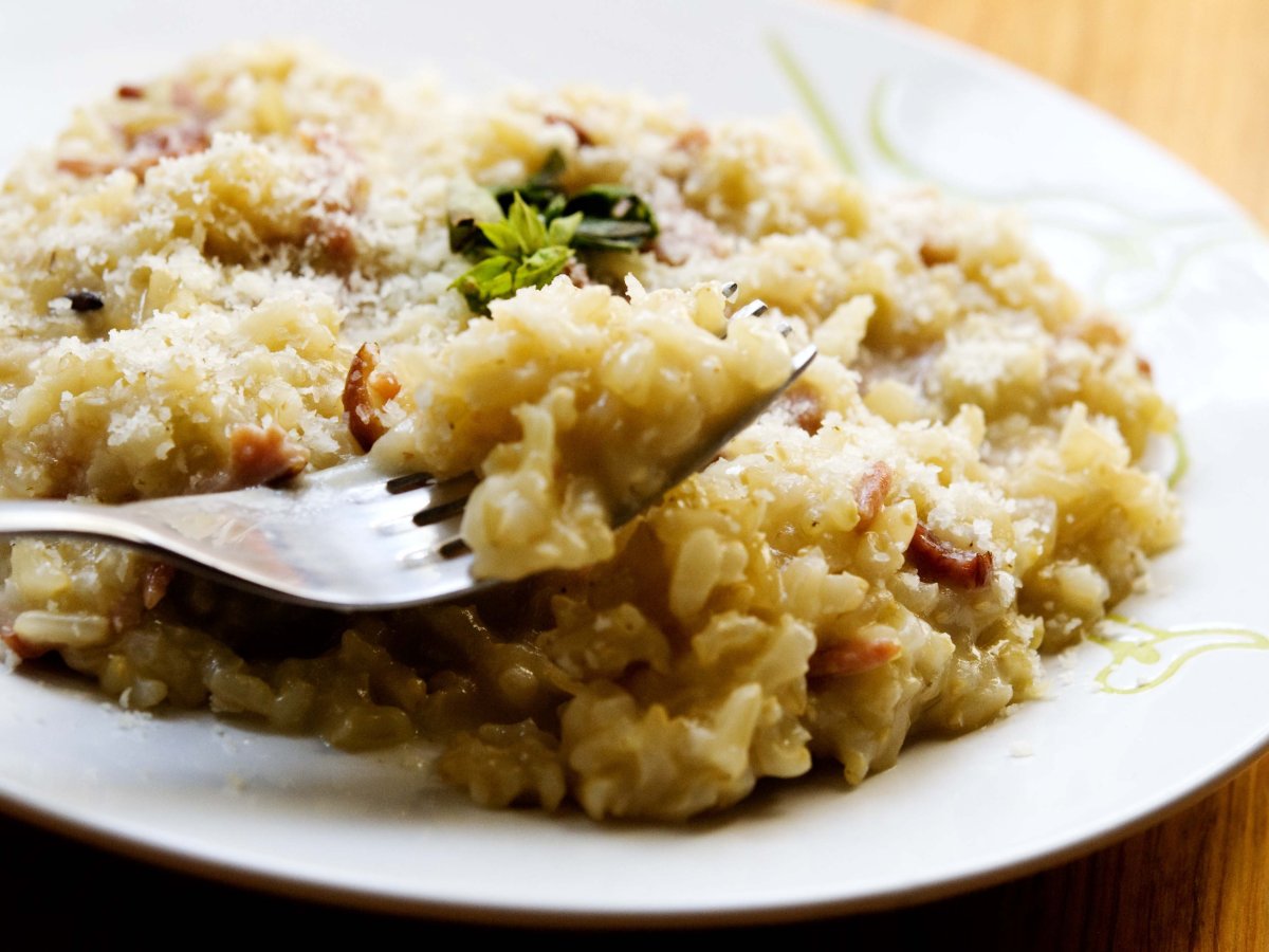 Risotto integrale allo speck e caprino - foto 2