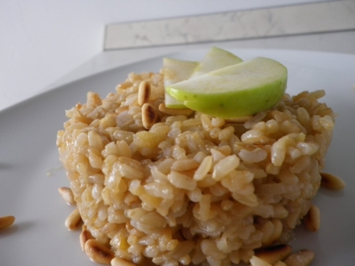 RISOTTO INTEGRALE CON MELE E PINOLI - foto 9