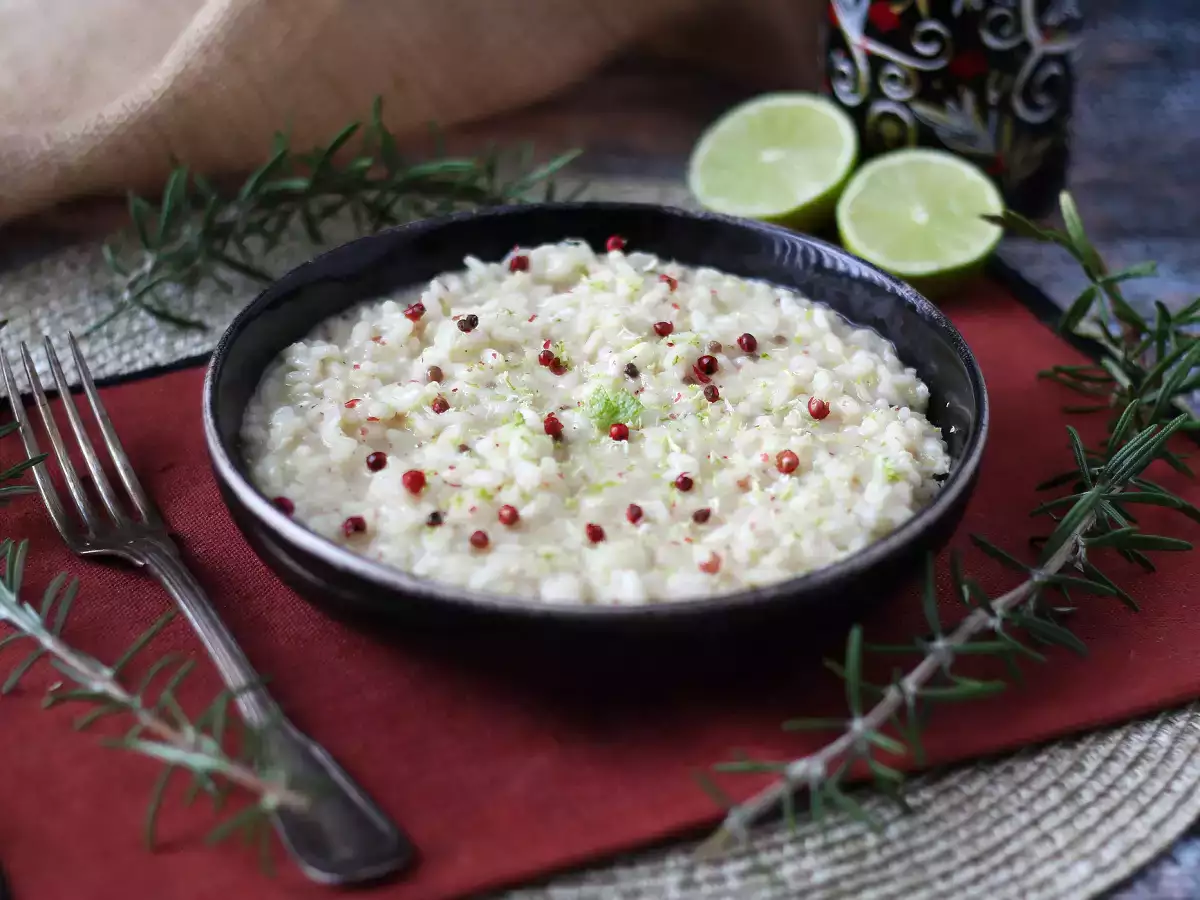 Risotto lime e pepe rosa: ricetta elegante e vegetariana per cene speciali - foto 3