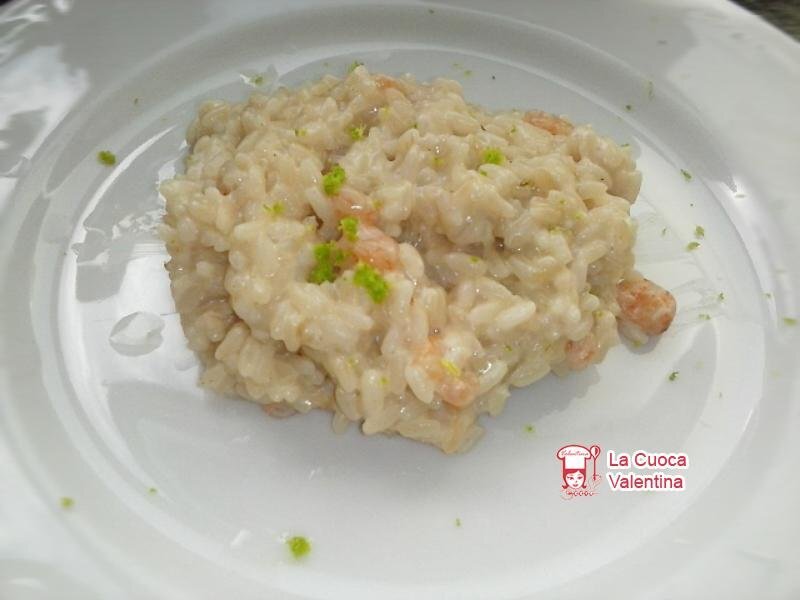Risotto limone gamberetti e brandy Ricetta Petitchef