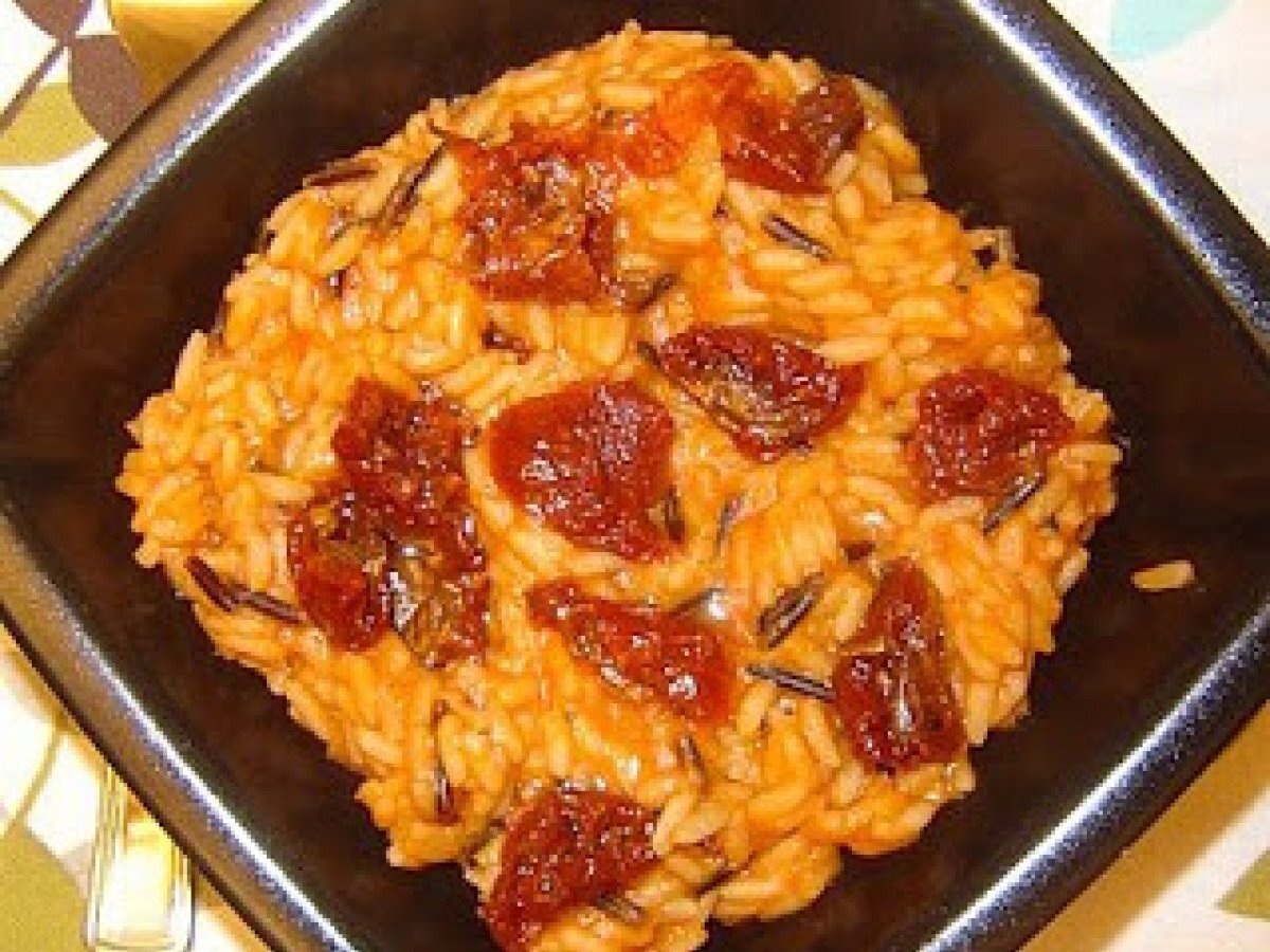 Risotto long & wild con pomodorini secchi e salvia
