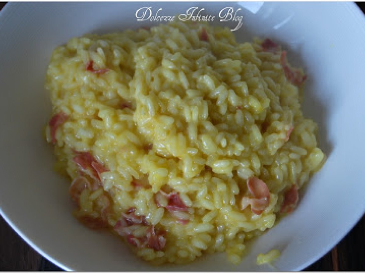 RISOTTO PANCETTA E ZAFFERANO