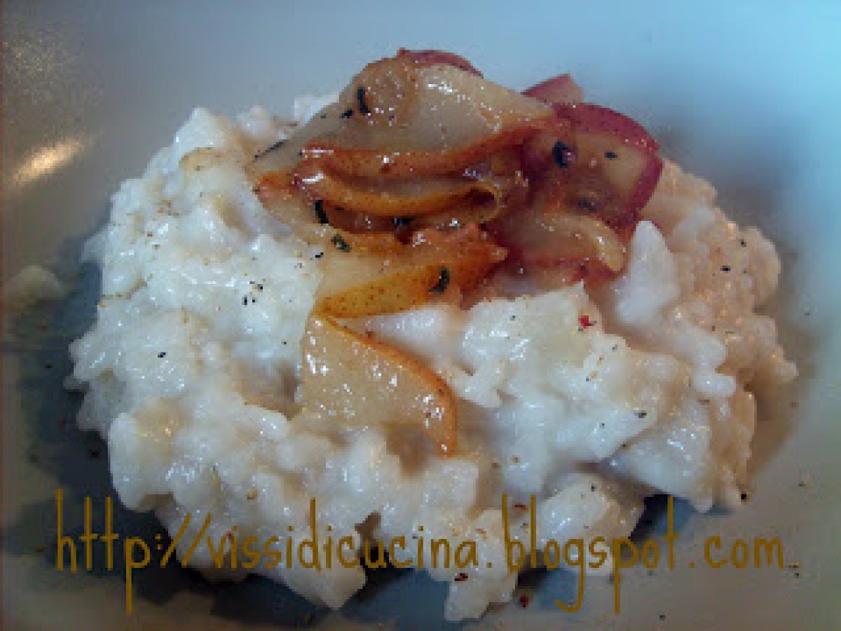 Risotto pere e salvia