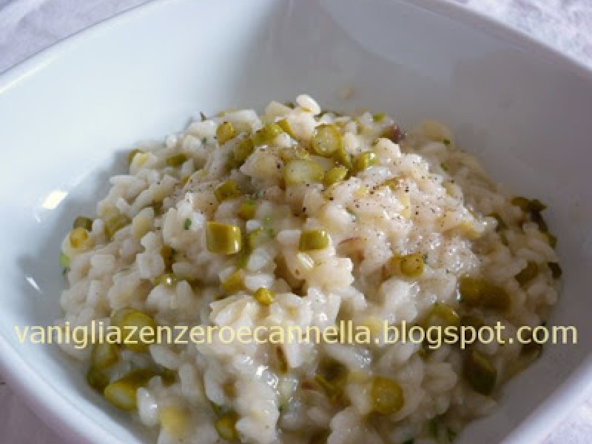 Risotto porri e asparagi