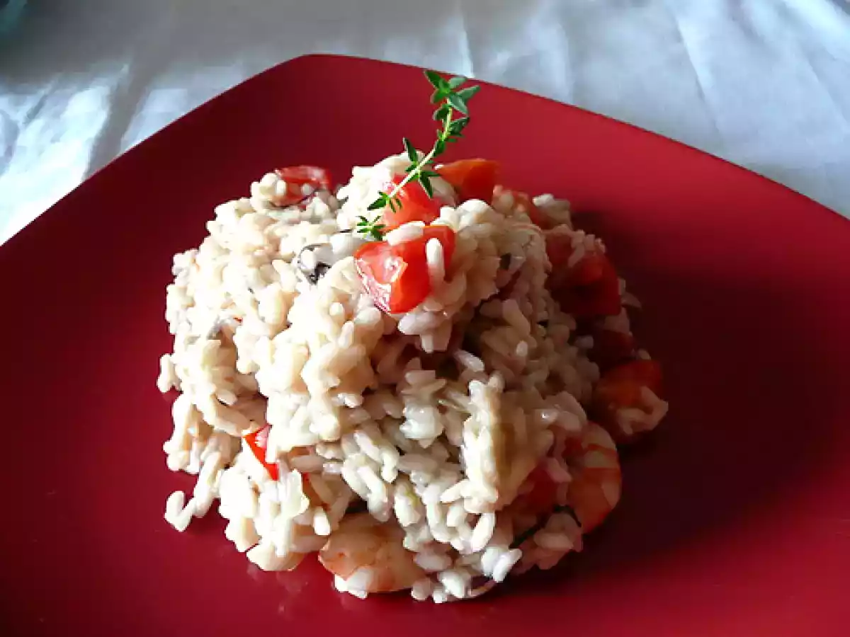 RISOTTO RADICCHIO E GAMBERI