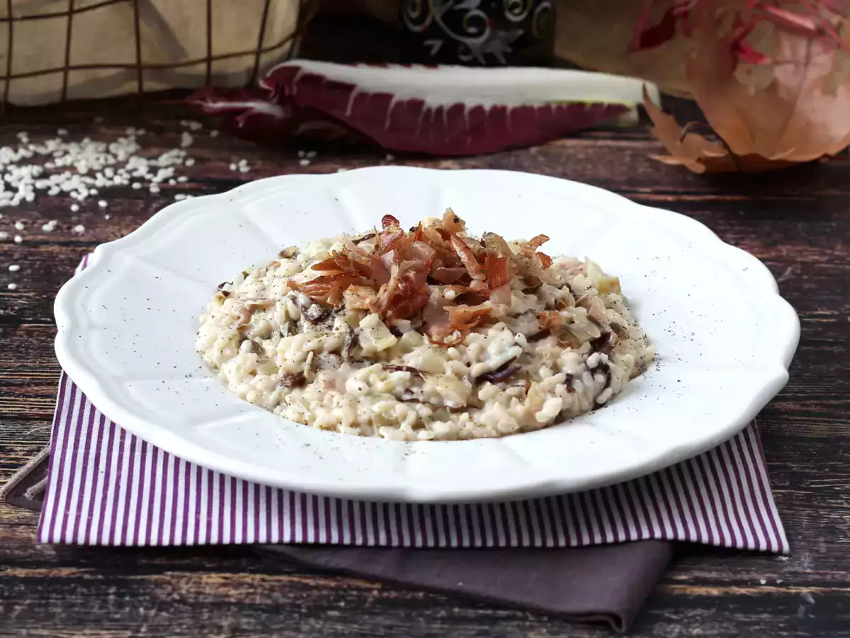Risotto radicchio, speck e philadelphia cremoso e saporito - foto 4