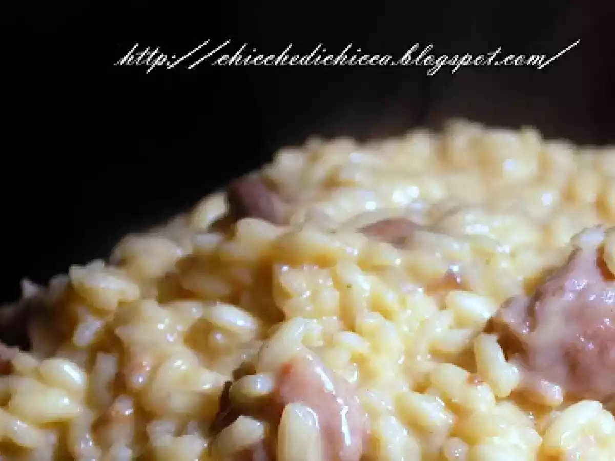 Risotto Salsiccia e Funghi nella Pentola a Pressione - foto 2