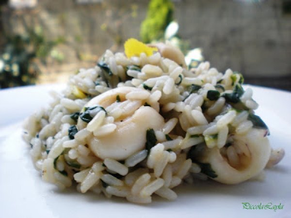 Risotto Seppie e Biete con Scorza di Limone