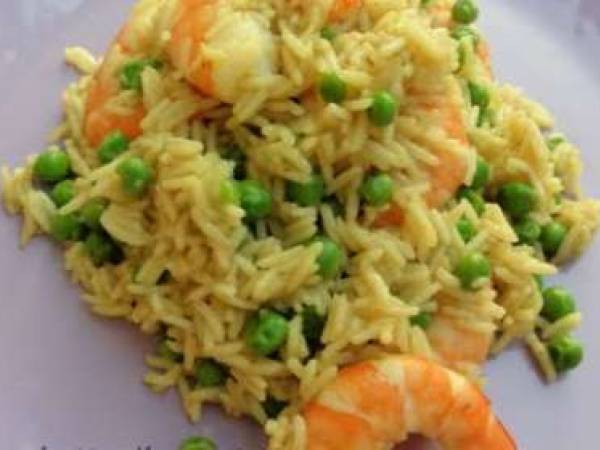 Risotto Speziato all'Orientale con Gamberi