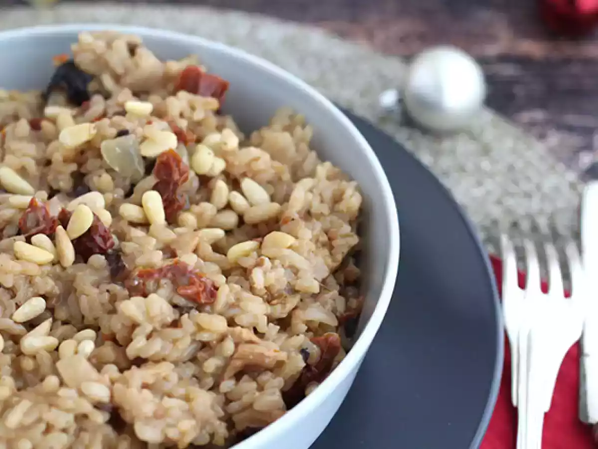 Risotto vegetariano con funghi e pomodori secchi - foto 4