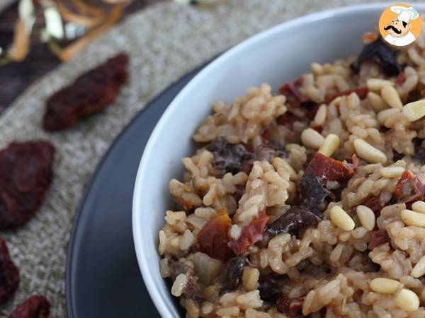 Risotto vegetariano con funghi e pomodori secchi - foto 2