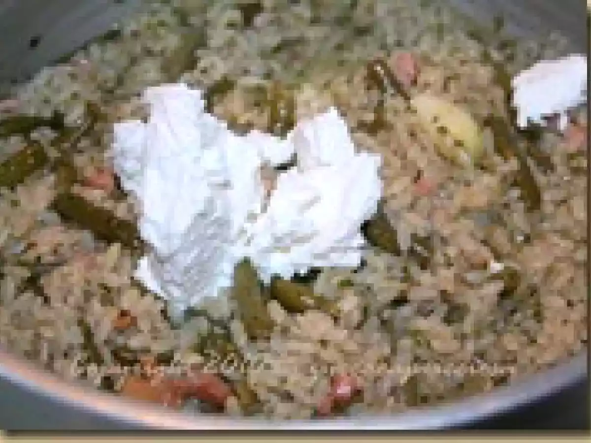 Risotto verde cremoso al pesto di broccolo e pancetta - foto 2