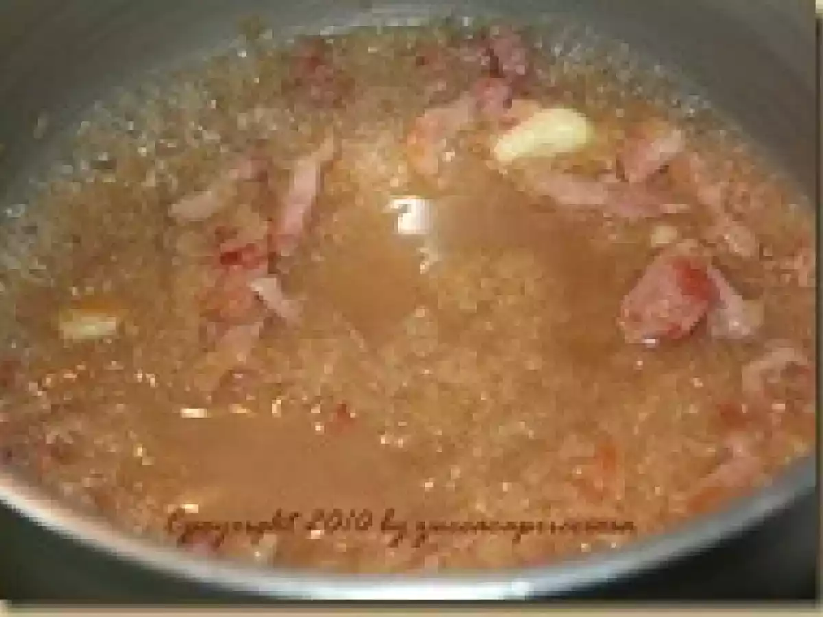 Risotto verde cremoso al pesto di broccolo e pancetta - foto 4