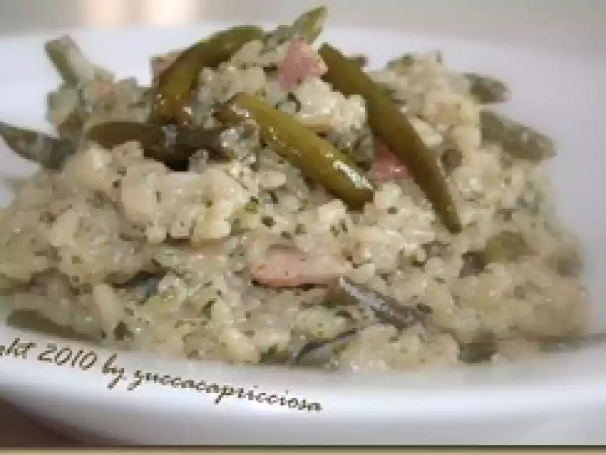 Risotto verde cremoso al pesto di broccolo e pancetta - foto 8