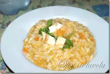 Risotto zucca e provola affumicata