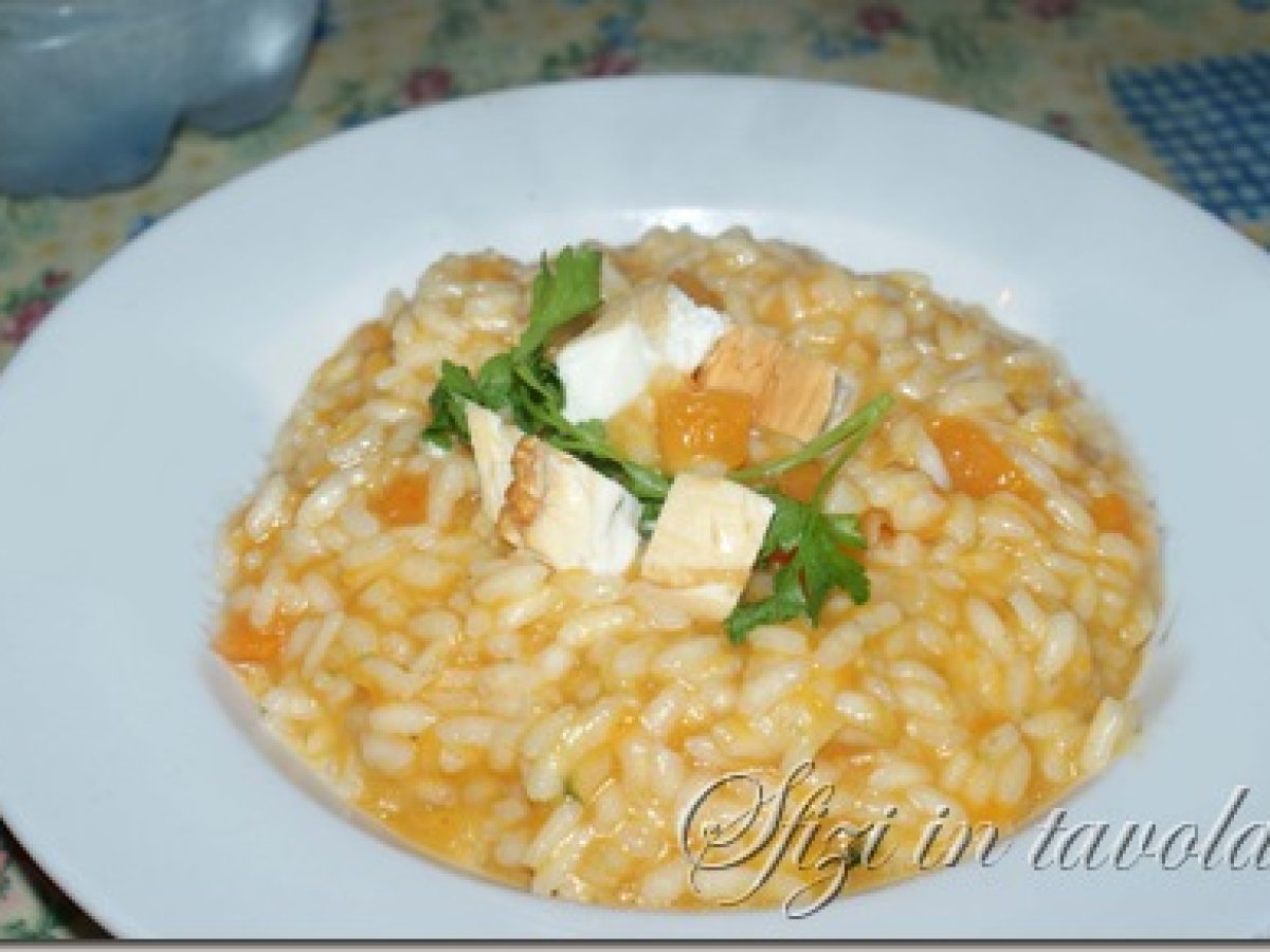 Risotto zucca e provola affumicata