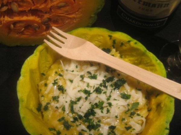 RISOTTO ZUCCA E PROVOLONE di Dolcipensieri