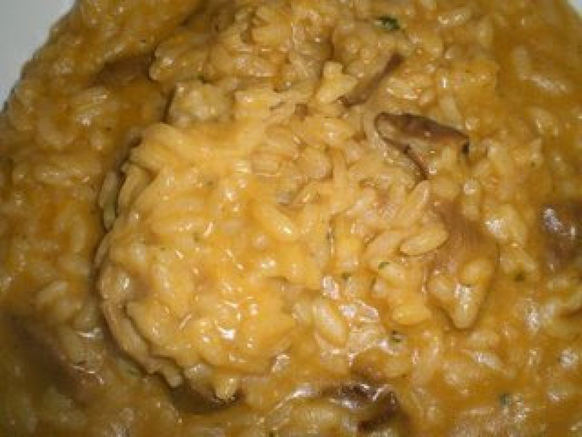 Risotto zucca e radicchio