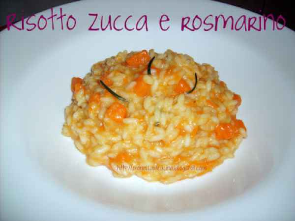 Risotto zucca e rosmarino