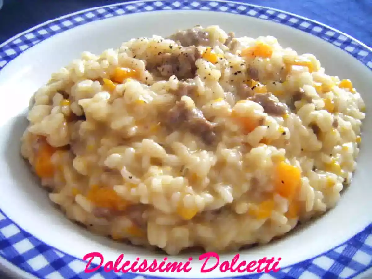 Risotto zucca e salsiccia - foto 2