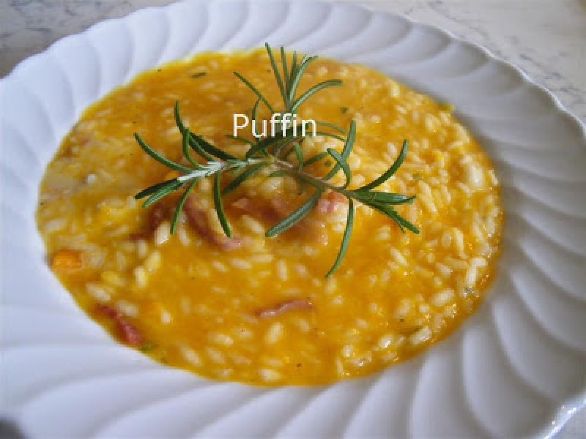 Risotto zucca, e speck Ricetta Petitchef