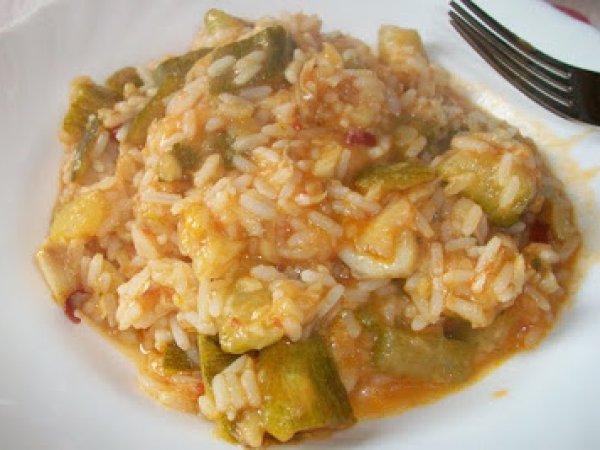 Risotto Zucchine e Merluzzo