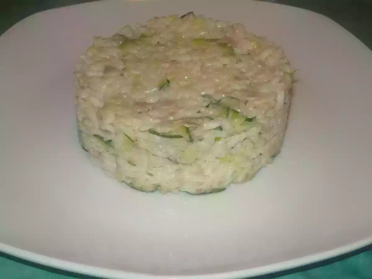 Risotto zucchine e tonno