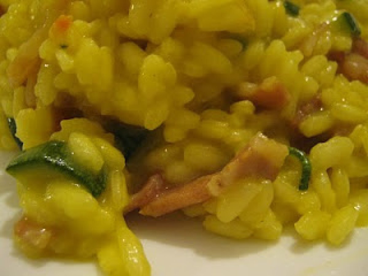 RISOTTO ZUCCHINE, SPECK E ZAFFERANO - foto 2