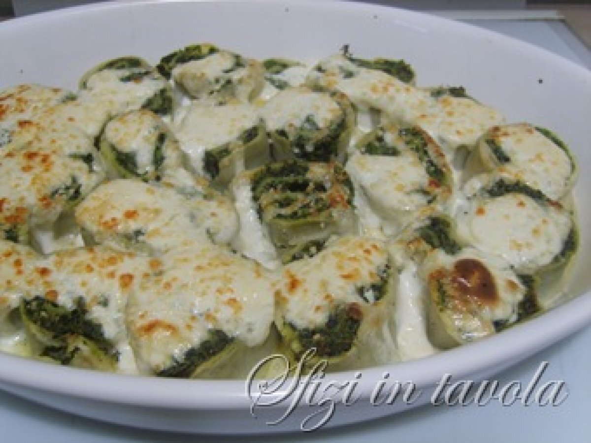 Rotoli di pasta con ricotta e spinaci?