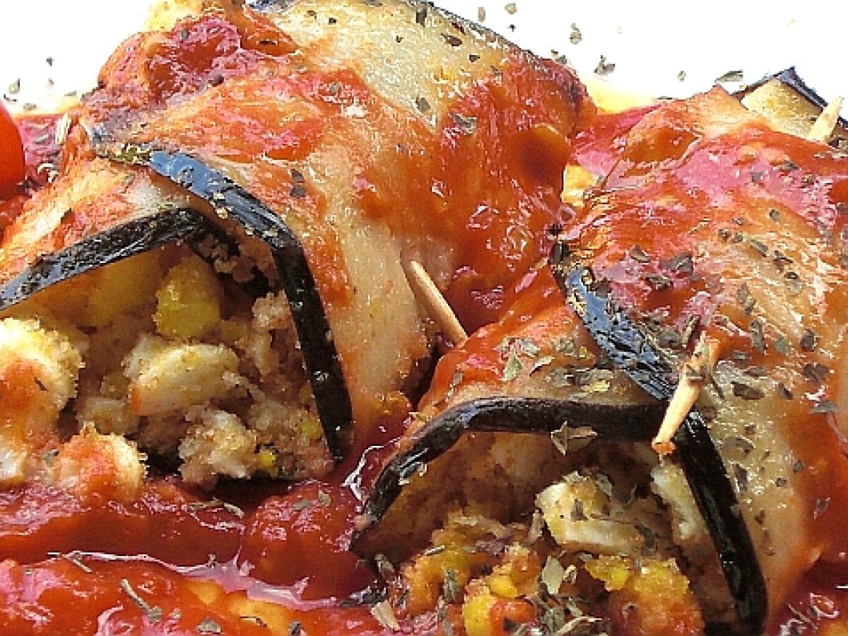 Rotolini di melanzane con uova sode e caciocavallo - foto 2