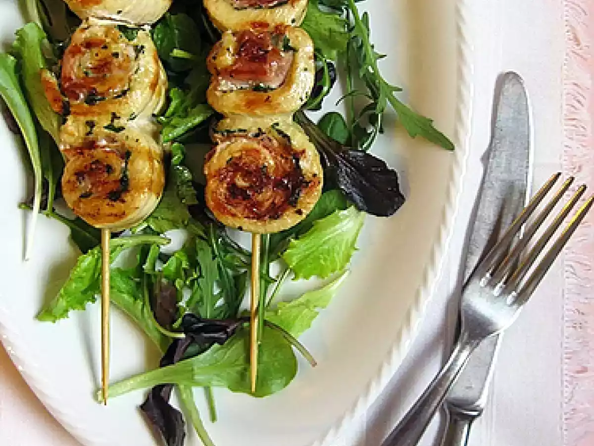 Rotolini di pollo aromatici alla piastra