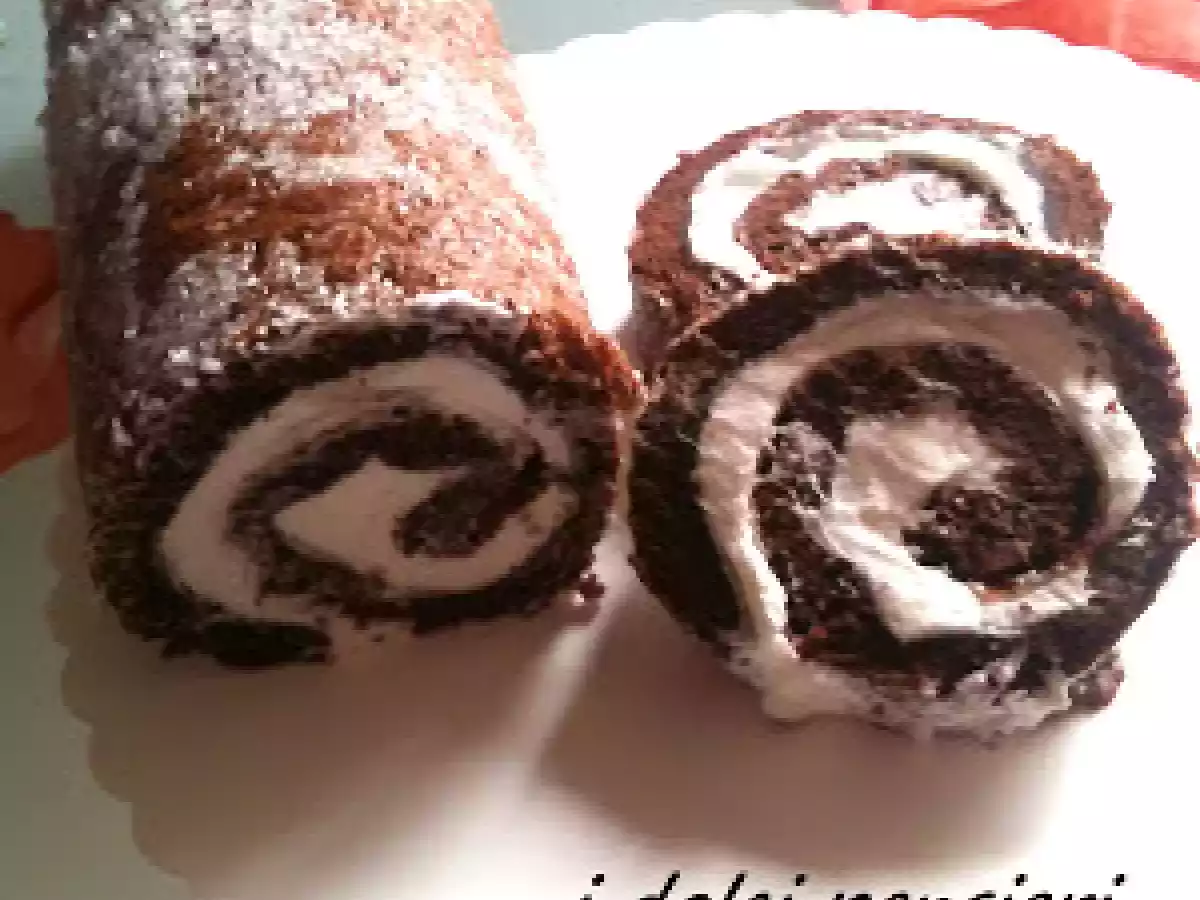 Rotolo al cioccolato e panna - foto 2
