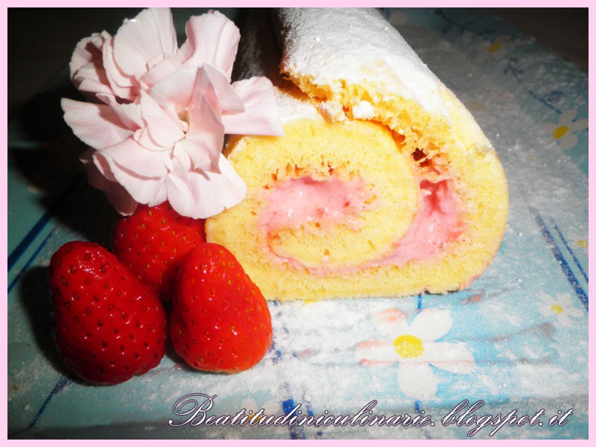Rotolo alla crema di fragole