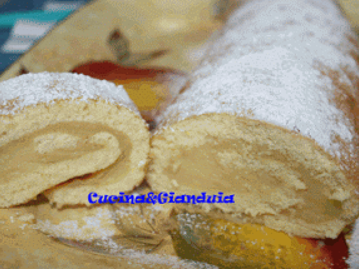 Rotolo con crema al limoncello
