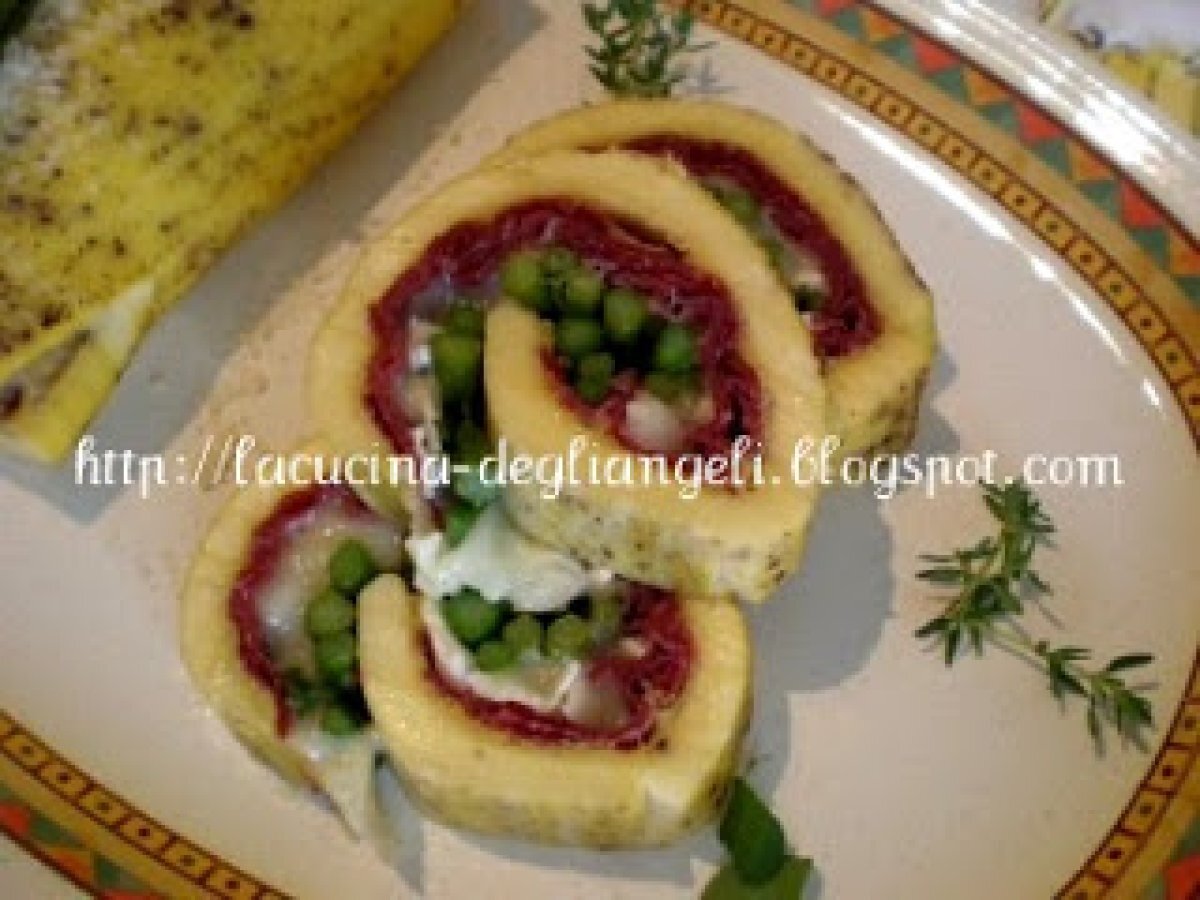 Rotolo di frittata al brie, bresaola e asparagi - foto 3