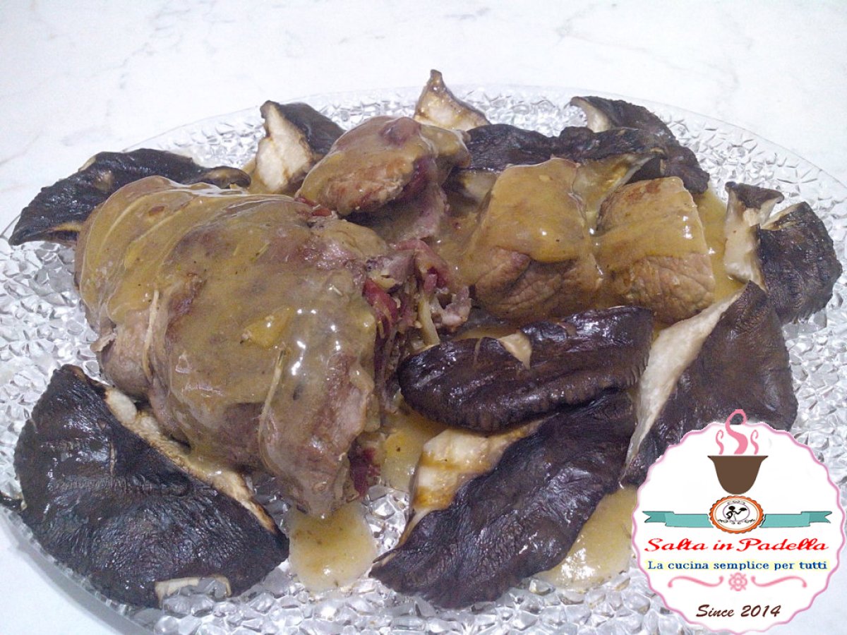 Rotolo di maiale con mele speck e nocciole - foto 5