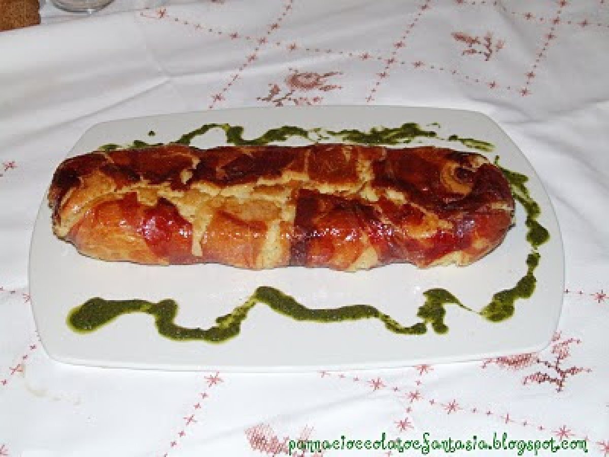 Rotolo di patate e verdure miste