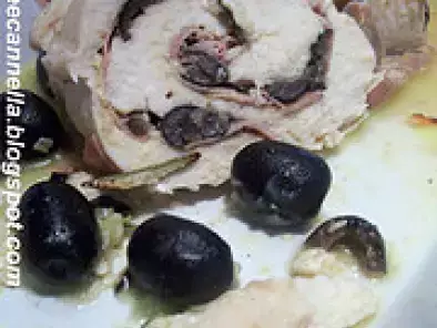 Rotolo di pollo alle olive