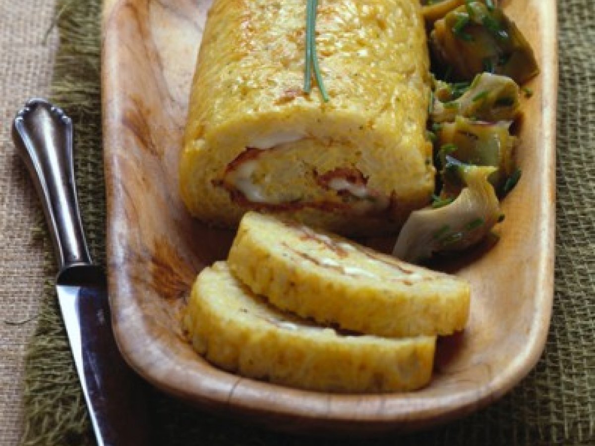 Rotolo di riso ai carciofi