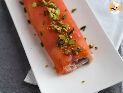 Rotolo di salmone con ricotta e pistacchi, foto 4