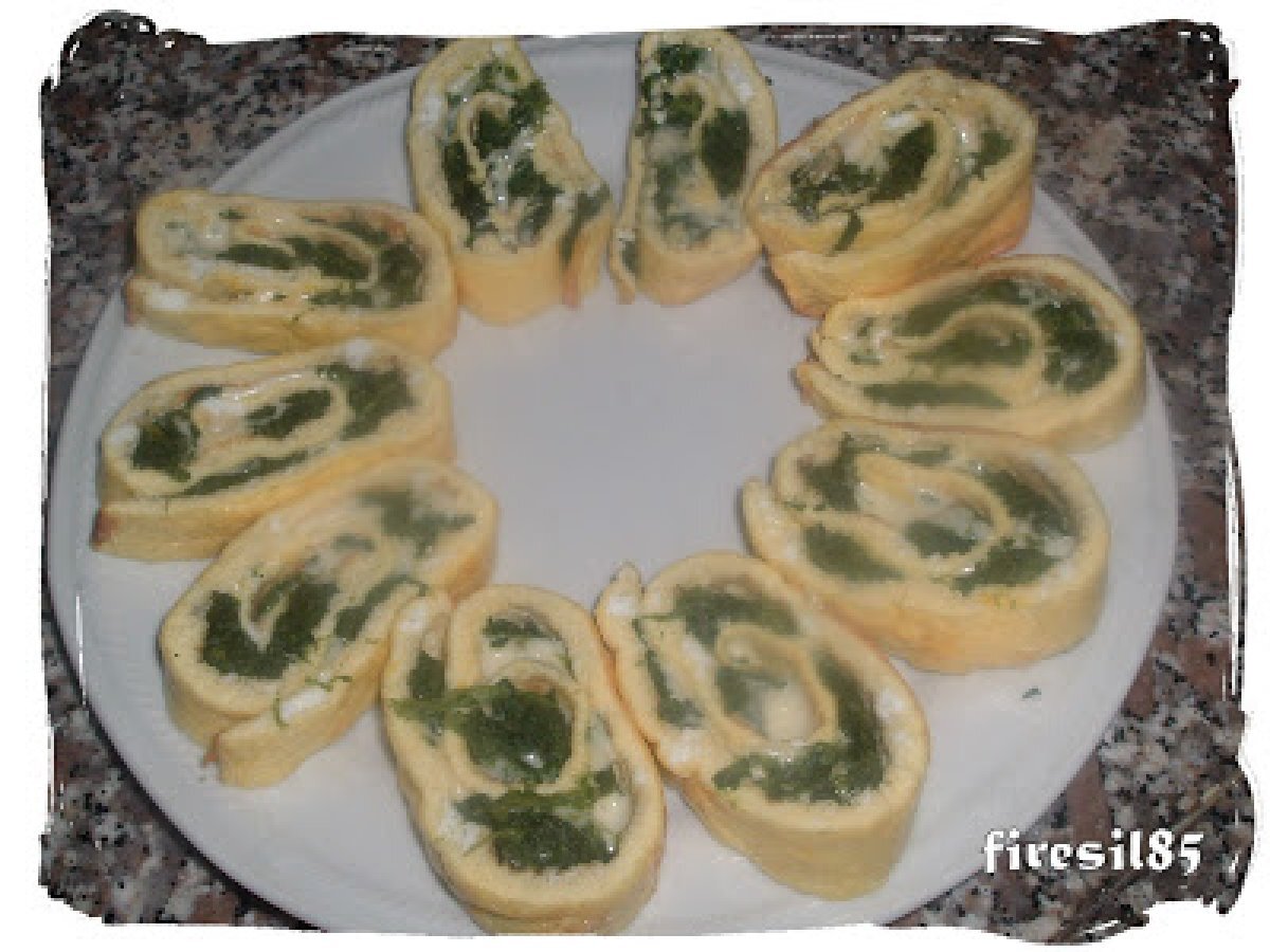 Rotolo di spinaci e mozzarella