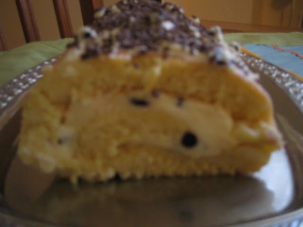 Rotolo farcito con crema al mascarpone, foto 3