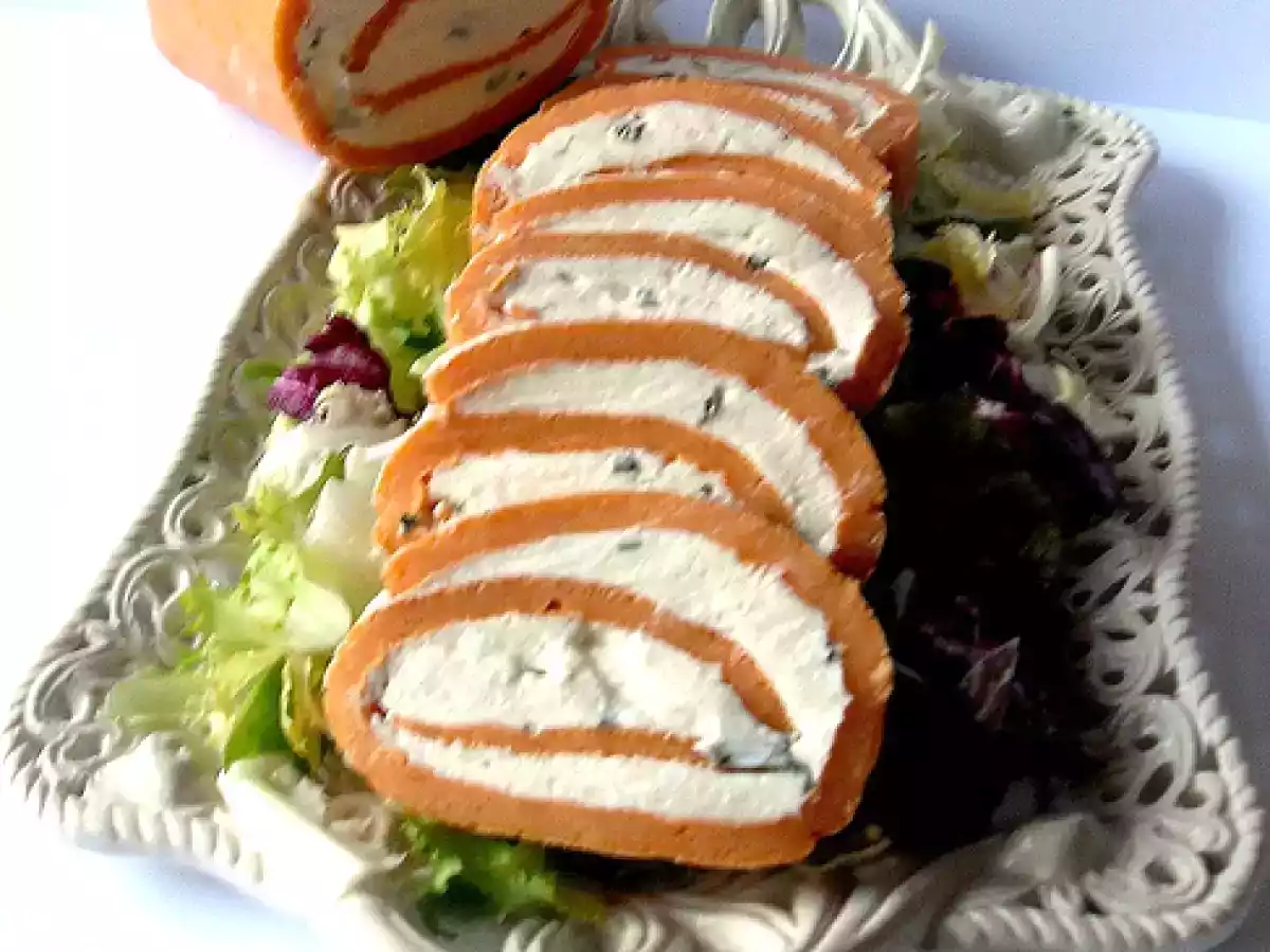 Rotolo salato al formaggio fresco